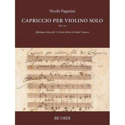  Capriccio Per Violino Solo M.s. 54