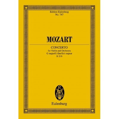  Mozart W.a. - Concerto G Major Kv 216 - Violin And Orchestra