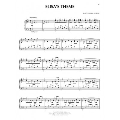 Alexandre Desplat – Elisa (“La forme de l'eau”) / EASY piano