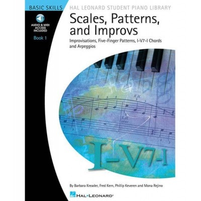 KREADER BARBARA - SCALES, PATTERNS AND IMPROVS, BOOK 1 + MP3 - PIANO SOLO