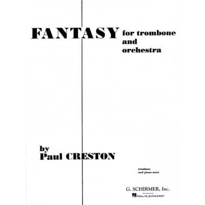 HAL LEONARD CRESTON PAUL - FANTASY OP.42 - TROMBONE & PIANO