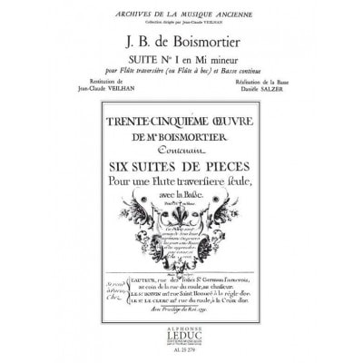 BOISMORTIER SUITE N° 1 EN MI MINEUR OPUS 35