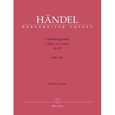 HÄNDEL G. F. - CONC. GROSSO OP.6/8 C-MOLL  - CONDUCTEUR 