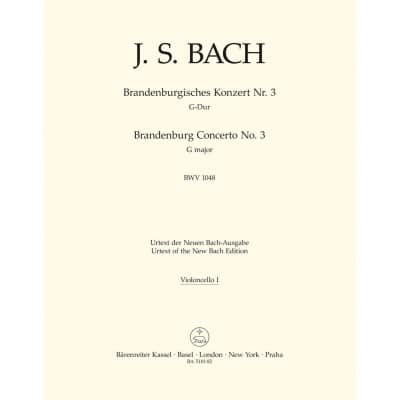 BACH J.S. - BRANDENBURGISCHES KONZERT NR. 3 - CELLO I