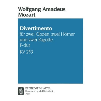 MOZART W.A. - DIVERTIMENTO F-DUR KV 253