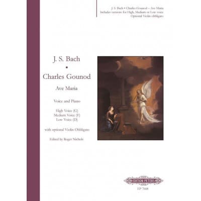  Bach / Gounod - Ave Maria - Voice And Piano (par 10 Minimum)