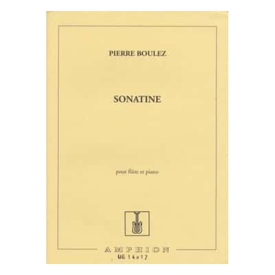 BOULEZ P. - SONATINE - FLUTE ET PIANO
