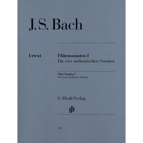 BACH J.S. - FLUTE SONATAS, VOLUME I (THE FOUR AUTHENTIC SONATAS - WITH VIOLONCELLO PART)