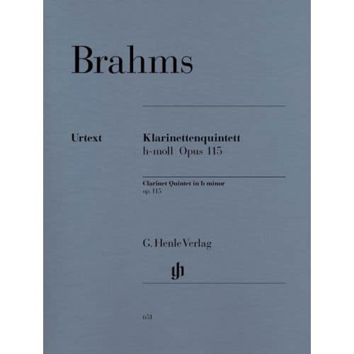  Brahms J. - Clarinet Quintet In B Minor Op. 115 For Clarinet, 2 Violins, Viola And Violoncello