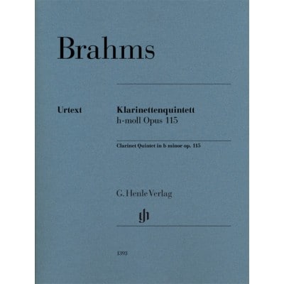 BRAHMS J. - QUINTETTE AVEC CLARINETTE OP.115 - PARTIES SEPAREES