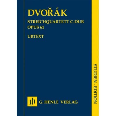 HENLE VERLAG DVORAK A. - QUATUOR A CORDES OP.61 - SCORE