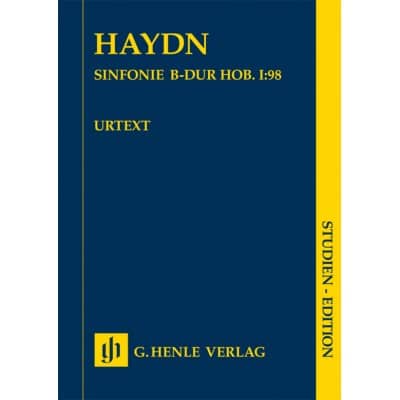 HAYDN JOSEPH - SYMPHONIE EN SI BEMOL MAJEUR Hob. I:98 - SCORE 