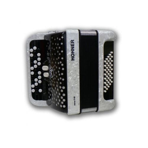 HOHNER NOVA II 40 BLANC TOUCHES BOUTONS