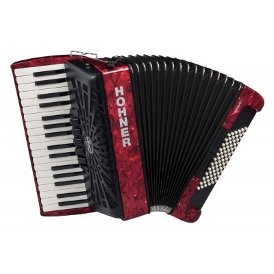 HOHNER BRAVO III 72 ROUGE