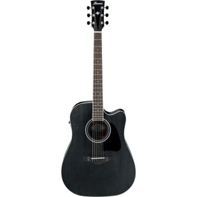 IBANEZ AW84CE-WK-WEATHERED BLACK ARTWOOD 