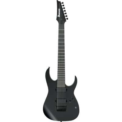 IBANEZ RGIXL7-BKF-BLACK FLAT IRON LABEL