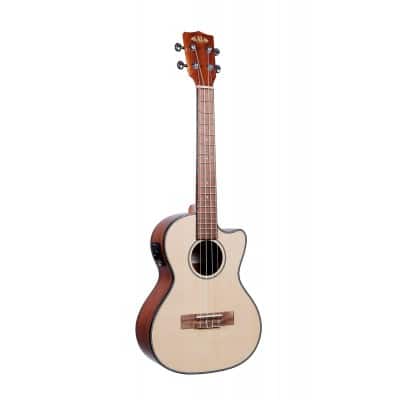 KALA KA-STGE-C AVEC HOUSSE TENOR SOLID SPRUCE TOP MAHOGANY