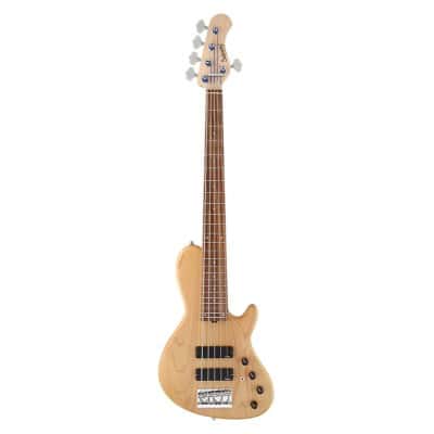 METROLINE, SINGLE CUT BASS 5, ALDER - NATURAL SATIN