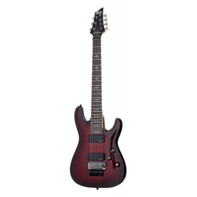 SCHECTER DEMON 7 FR CHERRY RED