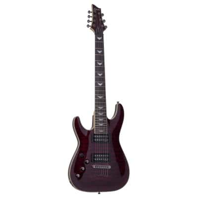 SCHECTER OMEN 7 EXTREME LH BLACK CHERRY