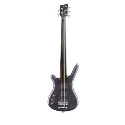 GPS CORVETTE ASH 5 ACTIVE FRETLESS, GAUCHER - NIRVANA BLACK SATIN