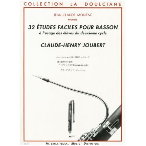 JOUBERT C. H. - 32 ETUDES FACILES POUR BASSON