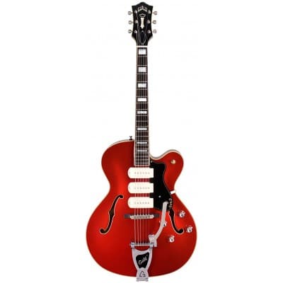 GUILD X-350 STRATFORD VIBRATO RED+ETUI