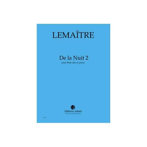 LEMAITRE - DE LA NUIT 2 - FLÛTE ALTO ET PIANO