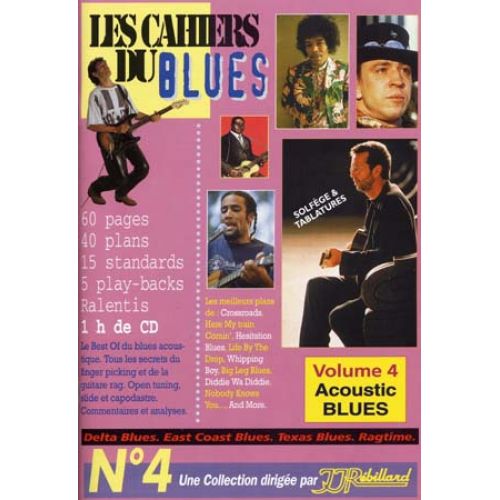  Cahiers Du Blues Vol4 - Acoustic Blues +  Cd - Guitare