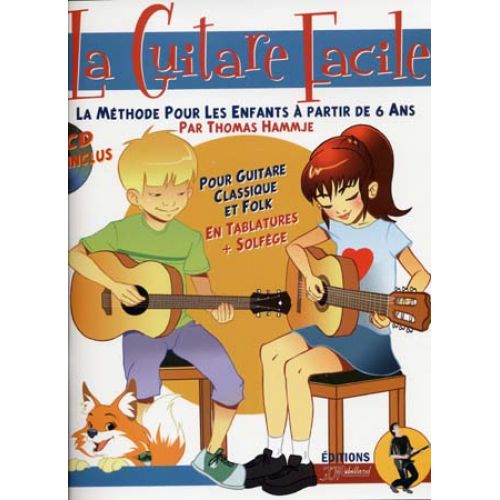 JJREBILLARD GUITARE FACILE METHODE POUR ENFANTS + CD - GUITARE