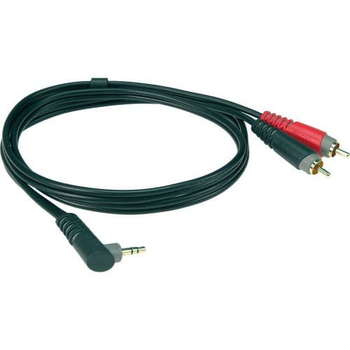 AY7A0100 MINI JACK COUDE - 2 RCA 1 M