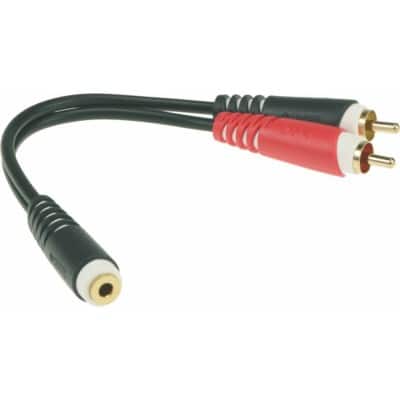 AYS-6 ADAPT Y STEREO 20 CM MINI JACK RCA