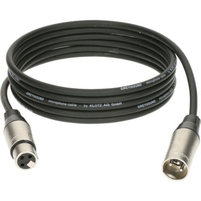 Klotz Greyhound Mic Cable Noir 0,5m Xlr 3p. F/m Klotz Xlr 