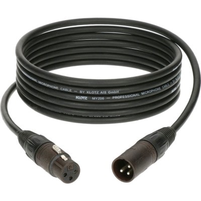 CABLE MICRO XLR 10 M MALE FEMELLE NEUTRIK BRONZE