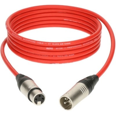 CABLE MICRO XLR 7,5M ROUGE