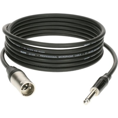 KLOTZ M1 MIC CABLE BLACK 1M XLR 3 MALE - JACK 2P KLOTZ