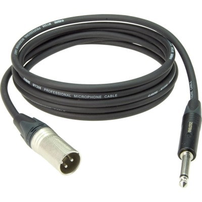 M1 MIC CABLE NOIR 3M XLR 3 MALE - PLUG 2P NEUTRIK 