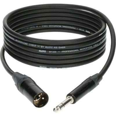 Klotz M1 Mic Cable Noir 5m Xlr 3 Male - Plug 3p Connecteur Metal, Noir