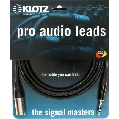 KLOTZ CABLE 3 M - XLR MALE / JACK STEREO