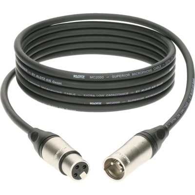 Klotz M2k Mic Cable Noir 10m Xlr 3p. F/m Klotz