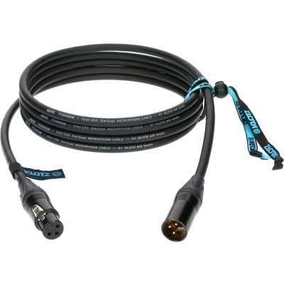 Klotz Ti-m0300 Titanium Mic Cable Noir 3m Star Quad 4x0,34mm²