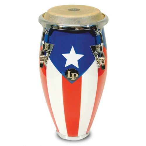 LP LATIN PERCUSSION LPM198-PR CONGAS MINI ACCORDABLE PUERTO RICAN FLAG