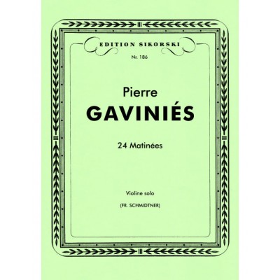  Gavinies Pierre - 24 Matinees - Violon Solo