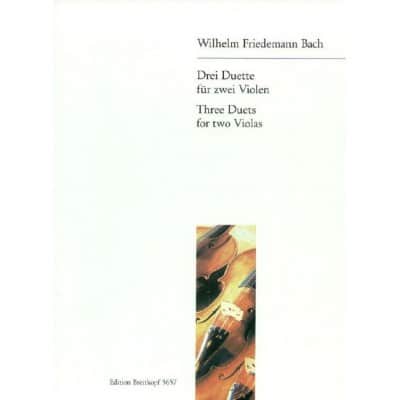  Bach W.f. - Drei Duette Fur Zwei Violen - 2 Altos