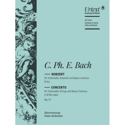  Bach C.p.e. - Concerto Pour Violoncelle En La Mineur Wq 171 - Violoncelle, Piano