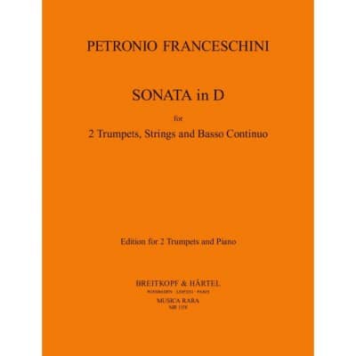  Franceschini Petronio - Sonata In D - 2 Trumpet, Piano