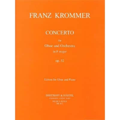 KROMMER - CONCERTO IN F OP. 52 - HAUTBOIS ET PIANO