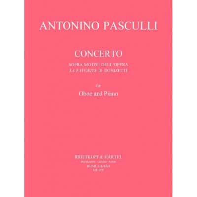  Pasculli A. - Concerto / Un Motif De La Favorite - Hautbois, Basse Continue