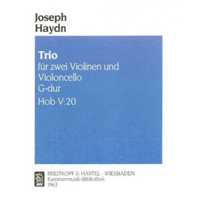  Haydn Joseph - Trio G-dur Hob V:20 - 2 Violin, Cello