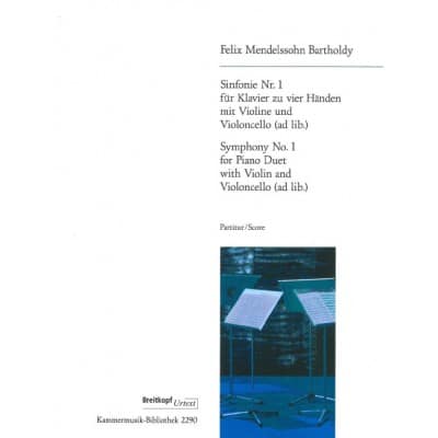 MENDELSSOHN BARTHOLDY - SYMPHONY NO. 1 IN C MINOR MWV N 13 (CHAMBER MUSIC VERSION 1829) MWV N 13